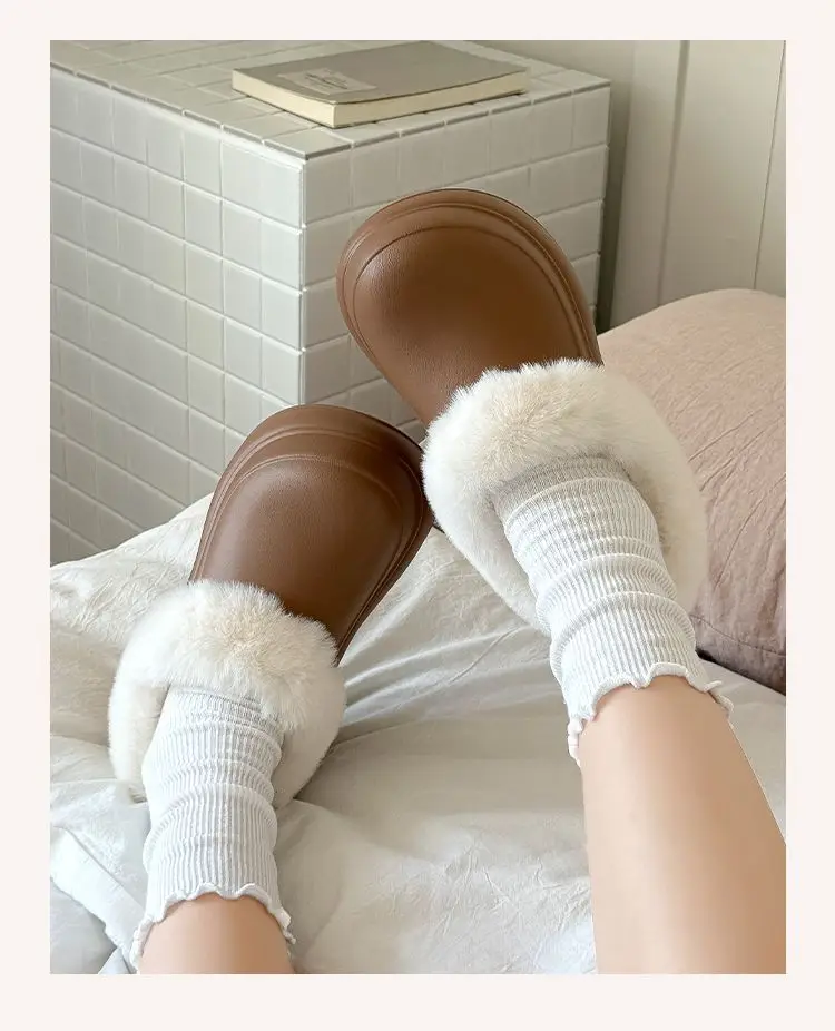 Women Thick Soft Slippers Warm Non-Smellly Brown — feature 13