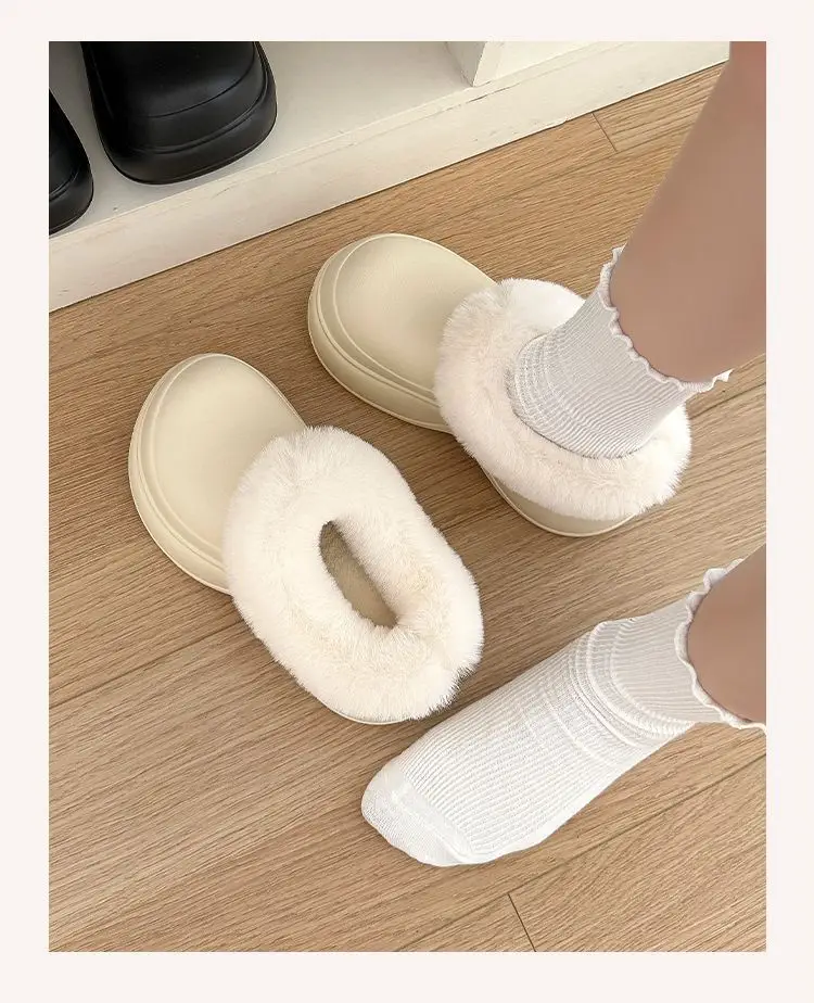 Women Thick Soft Slippers Warm Non-Smellly Brown — feature 9