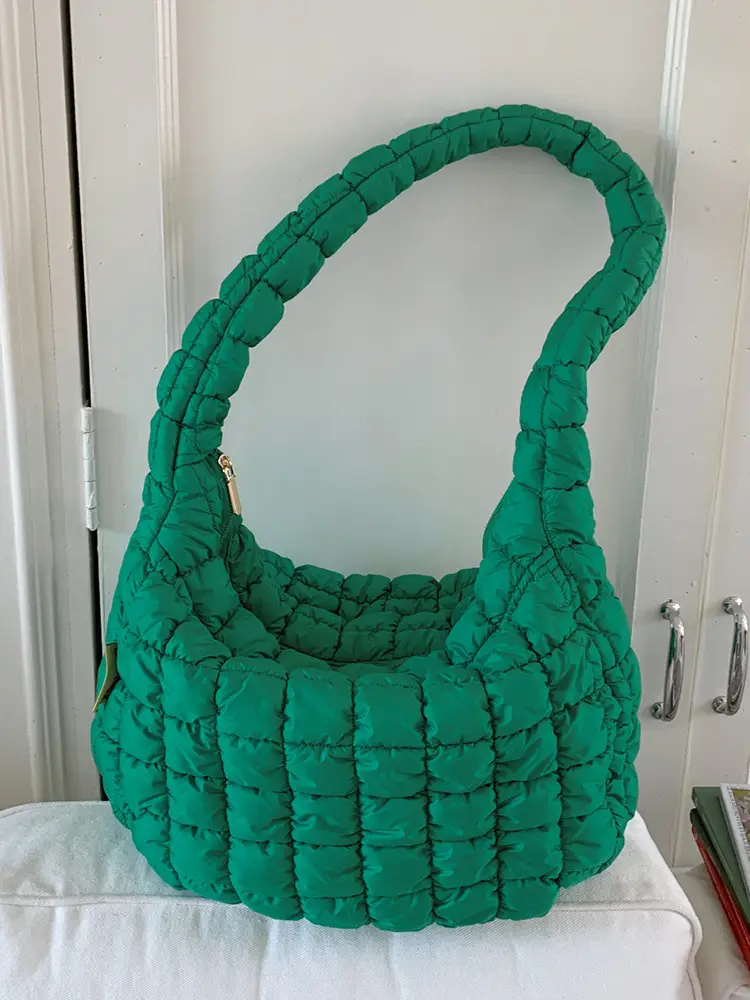 2025 Korean New Pleated White Shoulder Bag