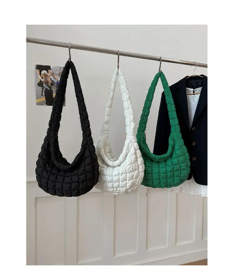 2025 Korean New Pleated White Shoulder Bag — feature 13