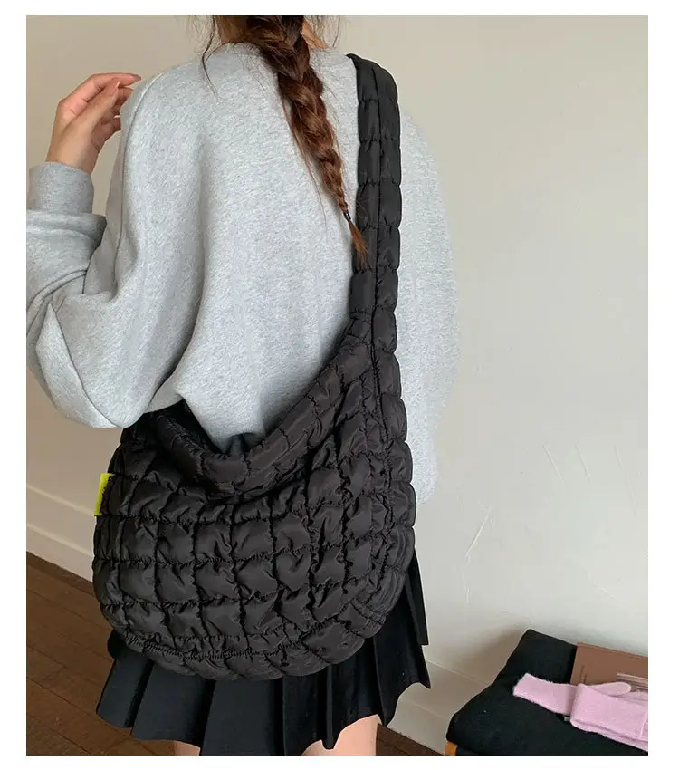 2025 Korean New Pleated White Shoulder Bag — feature 21