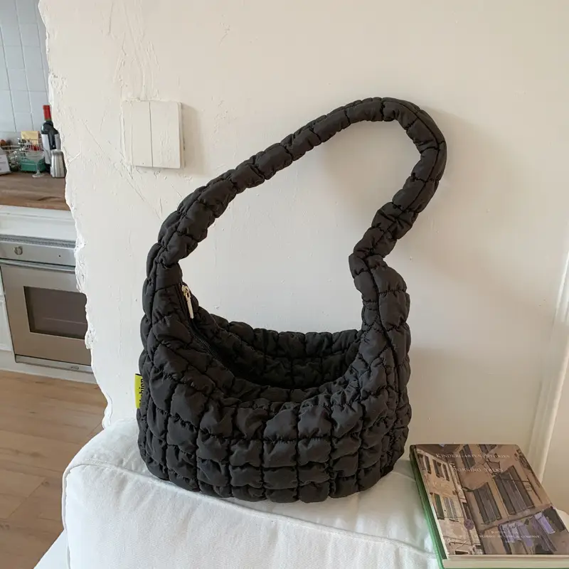 2025 Korean New Pleated White Shoulder Bag — feature 25