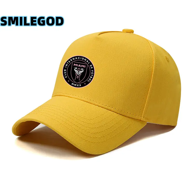 Messi Miami International Baseball Cap Yellow