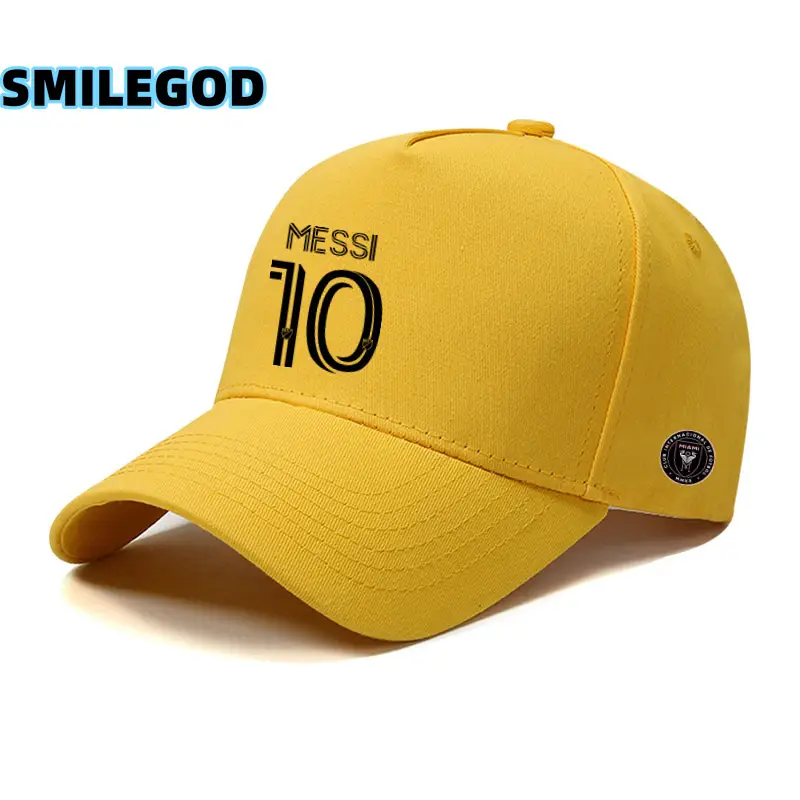 Messi Miami International Baseball Cap Yellow