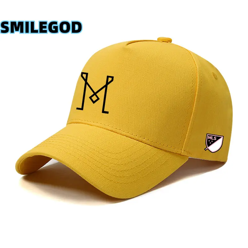 Messi Miami International Baseball Cap Yellow