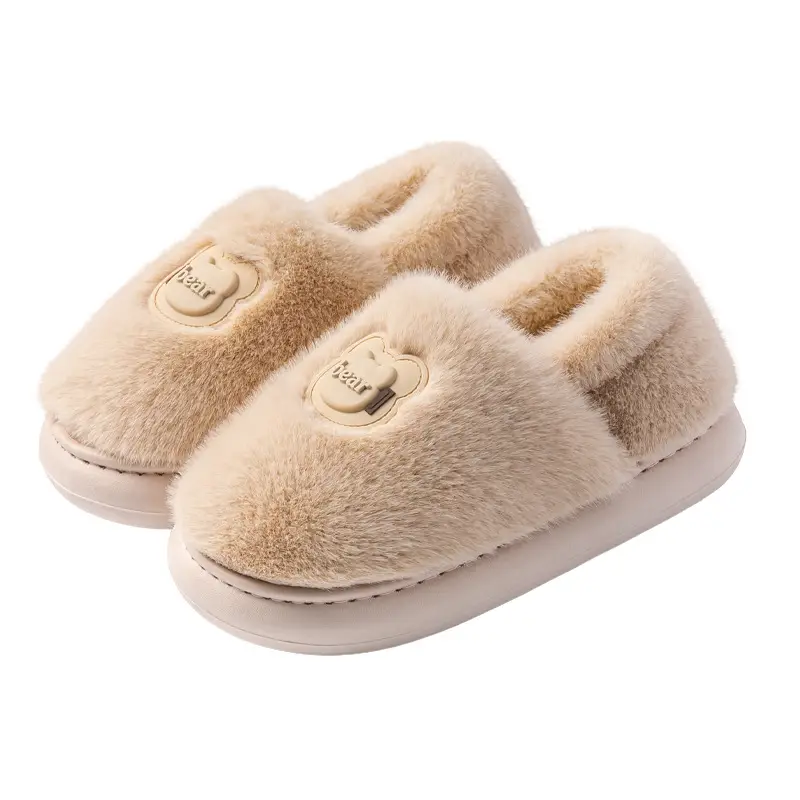 Pink Non-Slip Cotton Slippers for Women 2025 Winter Warm - Image 20