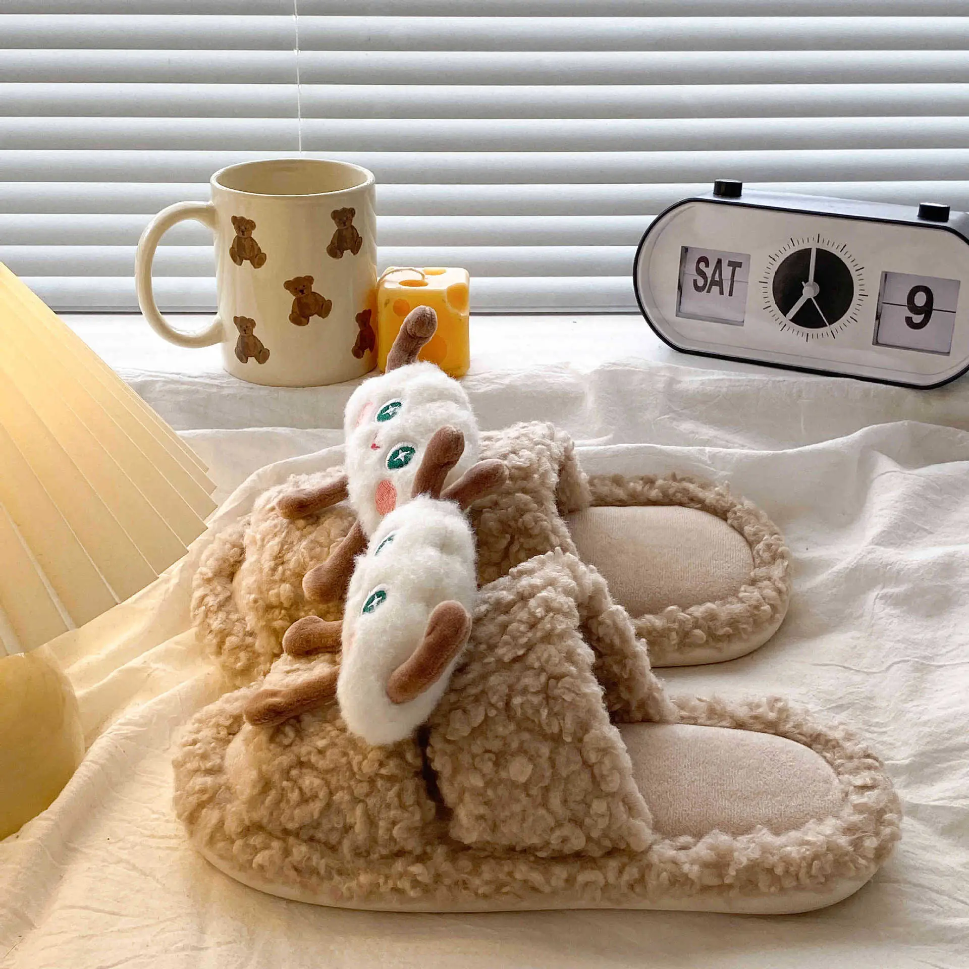 Winter Furry Cloud Slippers for Women Non-Slip Cotton - Image 6