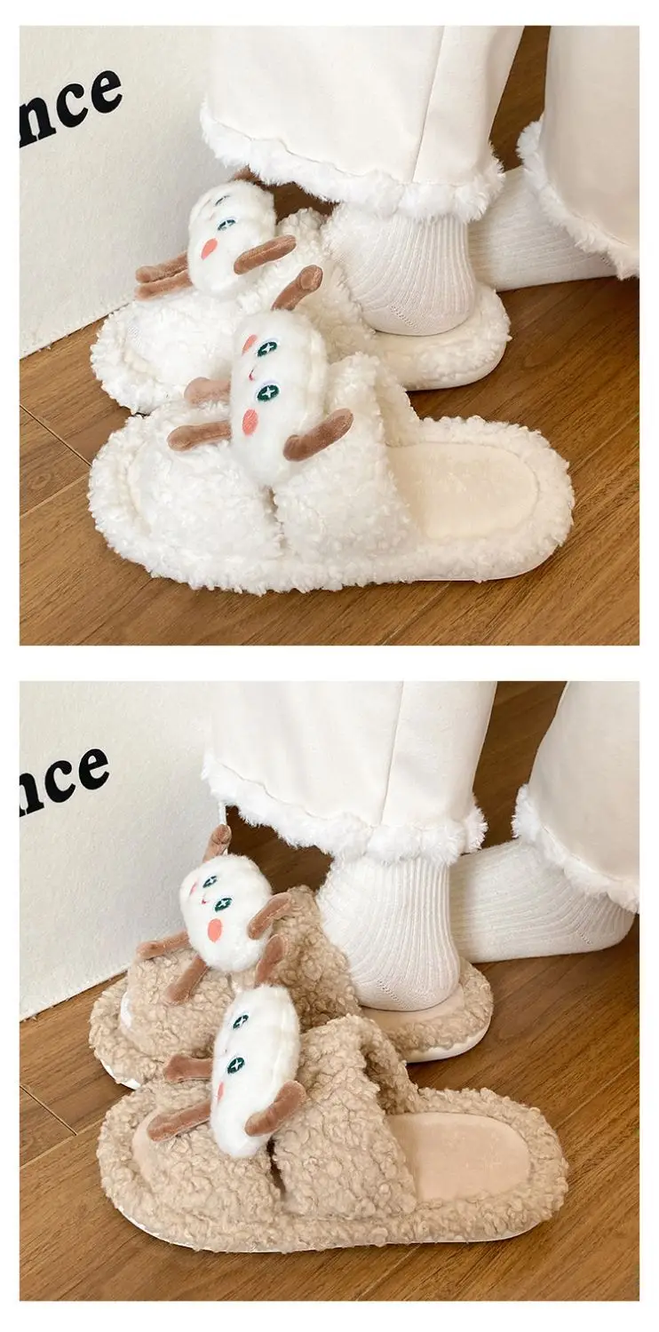 Winter Furry Cloud Slippers for Women Non-Slip Cotton — feature 14