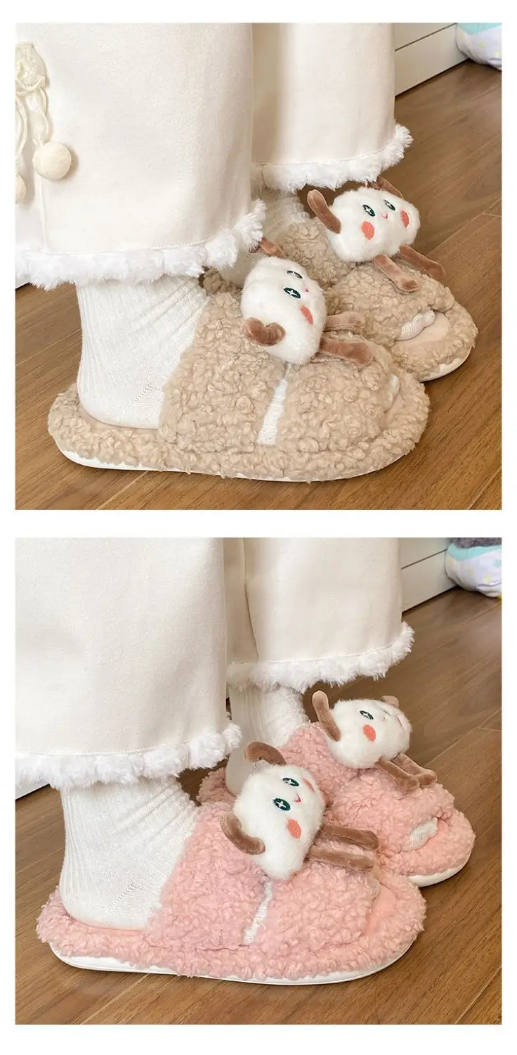 Winter Furry Cloud Slippers for Women Non-Slip Cotton — feature 15