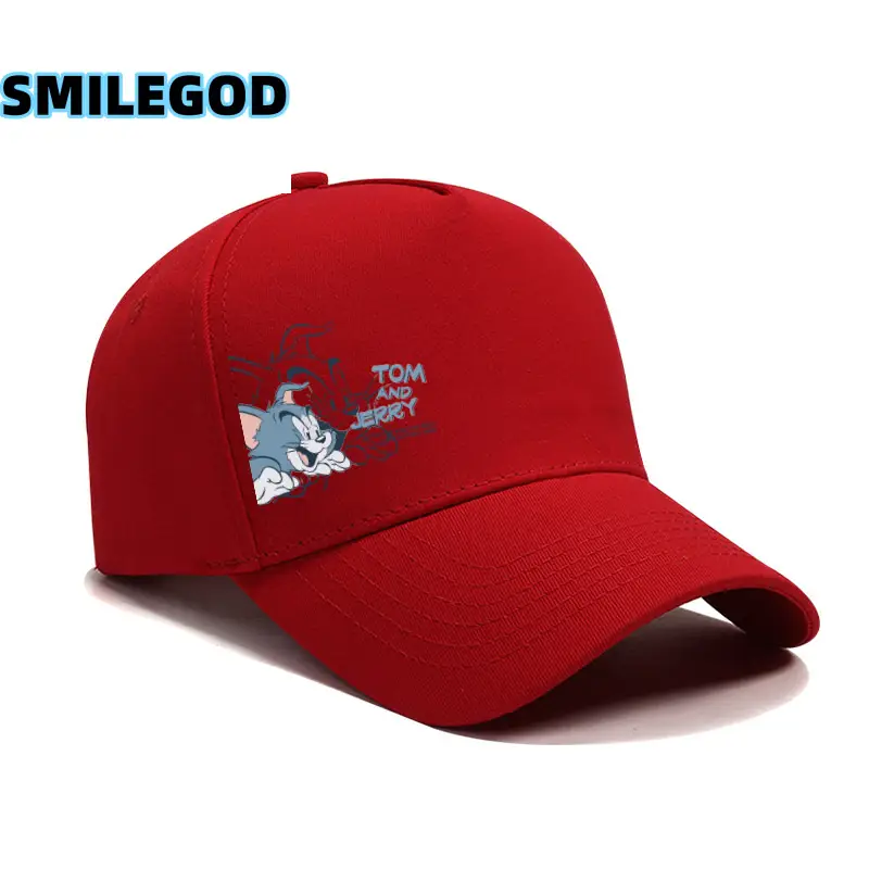 Tom Cat Cartoon Cap Red Men - Image 7