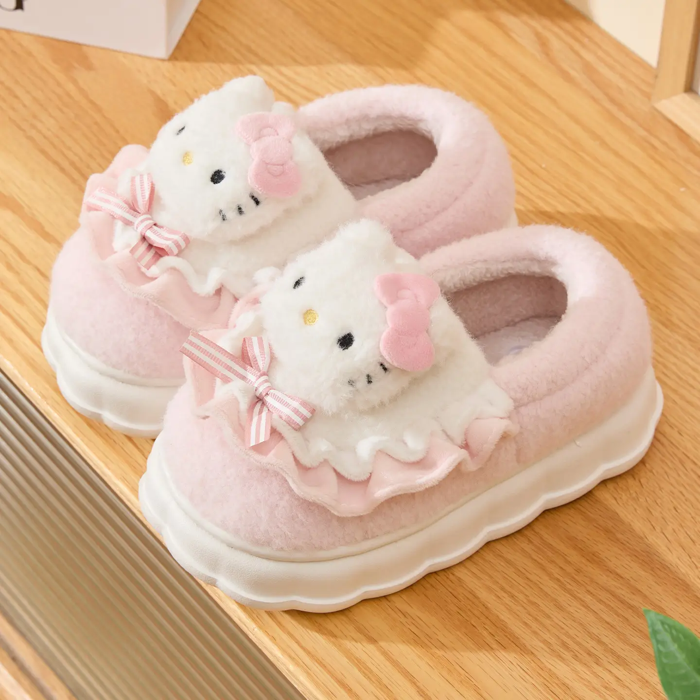 Cotton Slippers for Girls Blue Winter 2023 - Image 4