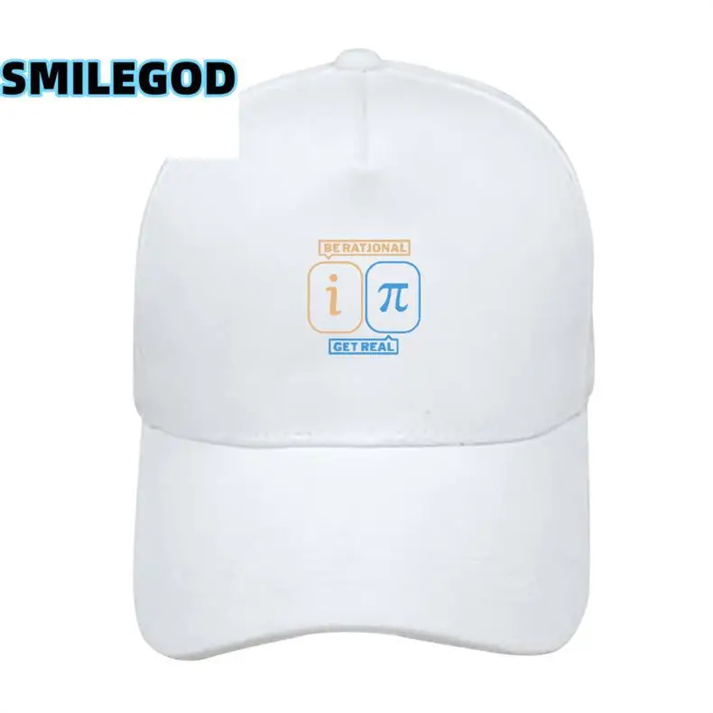 Men White Math Formula Cap with i & π Design — feature 5
