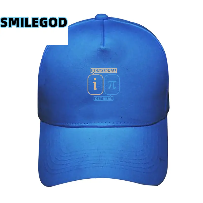 Men White Math Formula Cap with i & π Design