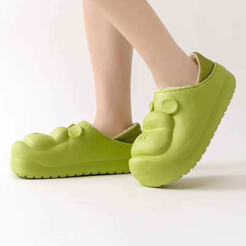 Qida Shun New Autumn and Winter Cotton Slippers, Indoor and Outdoor Waterproof Cotton Shoes, Warm Couple Slippers, Thickened Eva Cotton Slippers Wholesale - Image 7