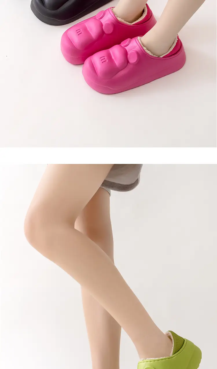Qida Shun New Autumn and Winter Cotton Slippers, Indoor and Outdoor Waterproof Cotton Shoes, Warm Couple Slippers, Thickened Eva Cotton Slippers Wholesale — feature 16