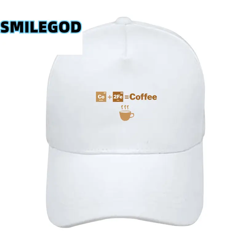 White SMILEGOD Coffee Printed Cap for Men Women - Image 8