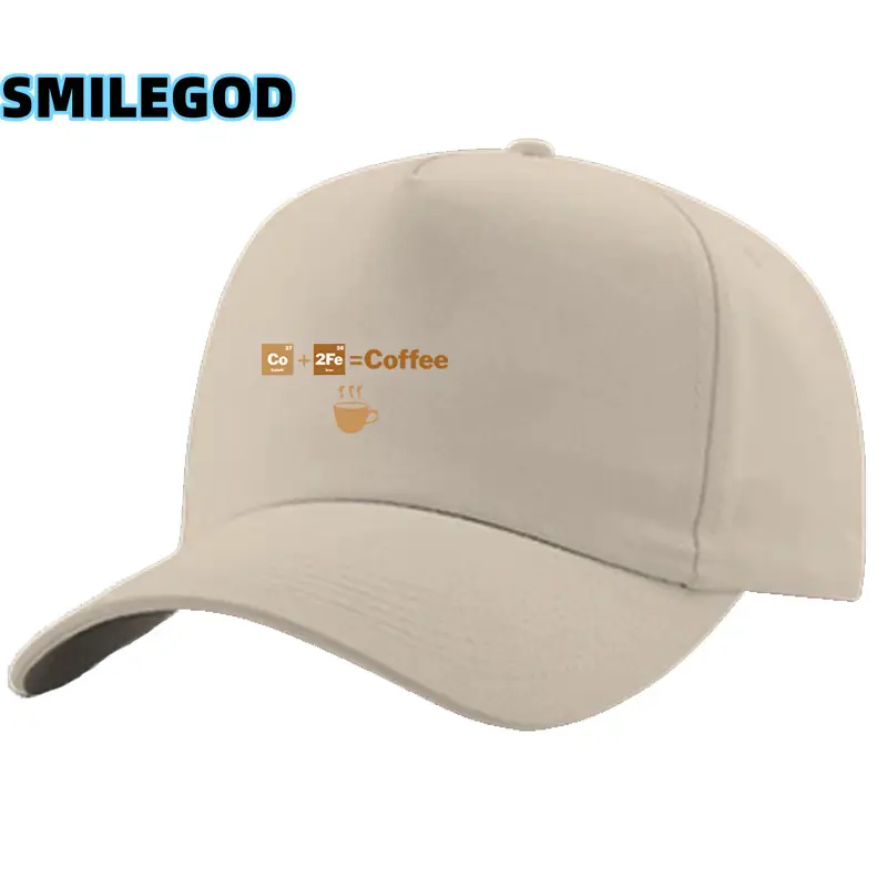 White SMILEGOD Coffee Printed Cap for Men Women - Image 9