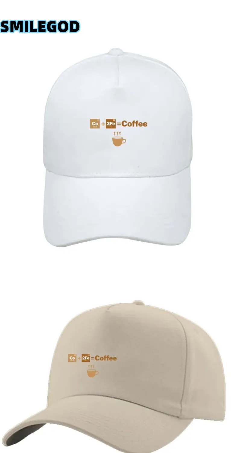 White SMILEGOD Coffee Printed Cap for Men Women — feature 3
