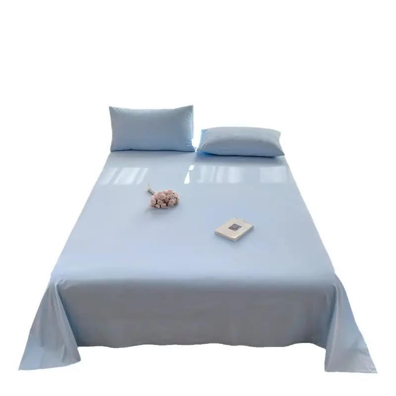 Class a Pure Cotton Washed Cotton Bed Pure Color Simple Cotton Quilt Single Double Cotton Single Bed Sheets Bedding