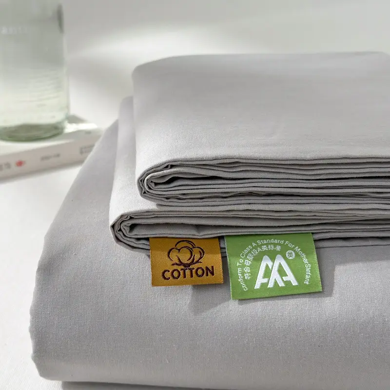 Class a Pure Cotton Washed Cotton Bed Pure Color Simple Cotton Quilt Single Double Cotton Single Bed Sheets Bedding