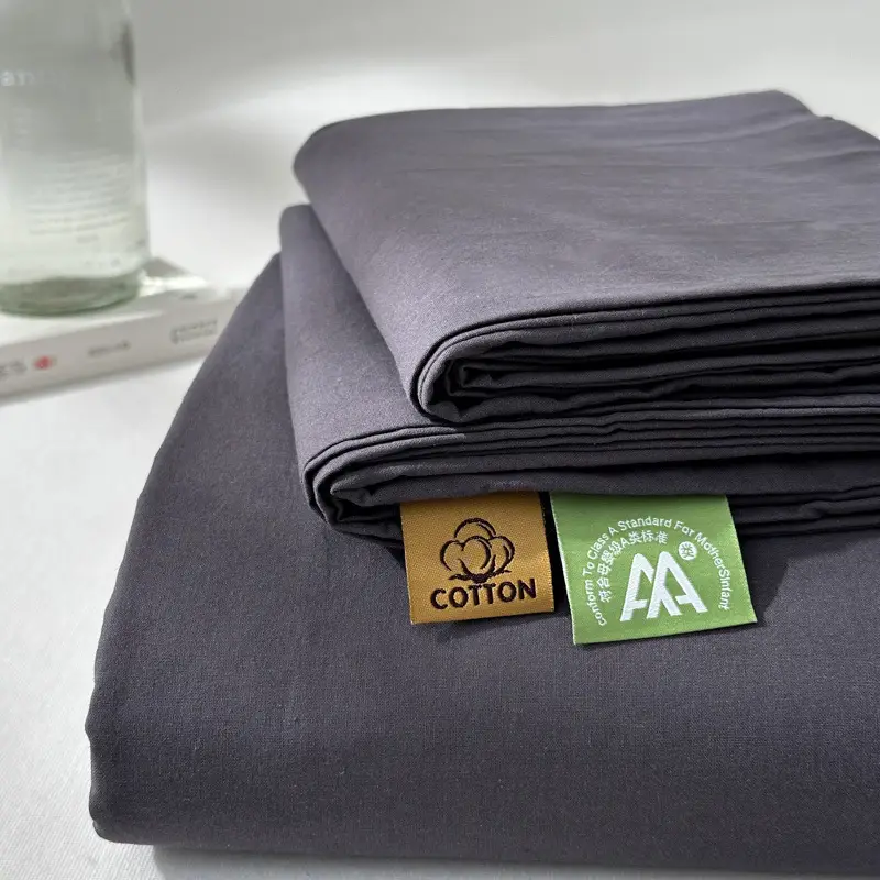 Class a Pure Cotton Washed Cotton Bed Pure Color Simple Cotton Quilt Single Double Cotton Single Bed Sheets Bedding