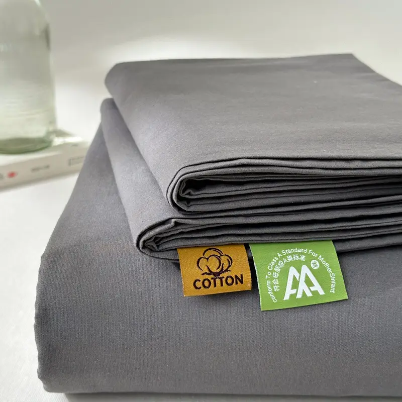 Class a Pure Cotton Washed Cotton Bed Pure Color Simple Cotton Quilt Single Double Cotton Single Bed Sheets Bedding