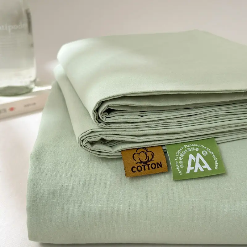 Class a Pure Cotton Washed Cotton Bed Pure Color Simple Cotton Quilt Single Double Cotton Single Bed Sheets Bedding