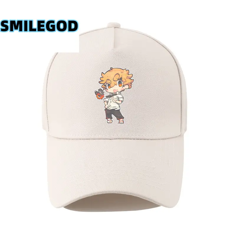 Navy Blue SMILEGOD Printed Baseball Cap for Men - Image 26