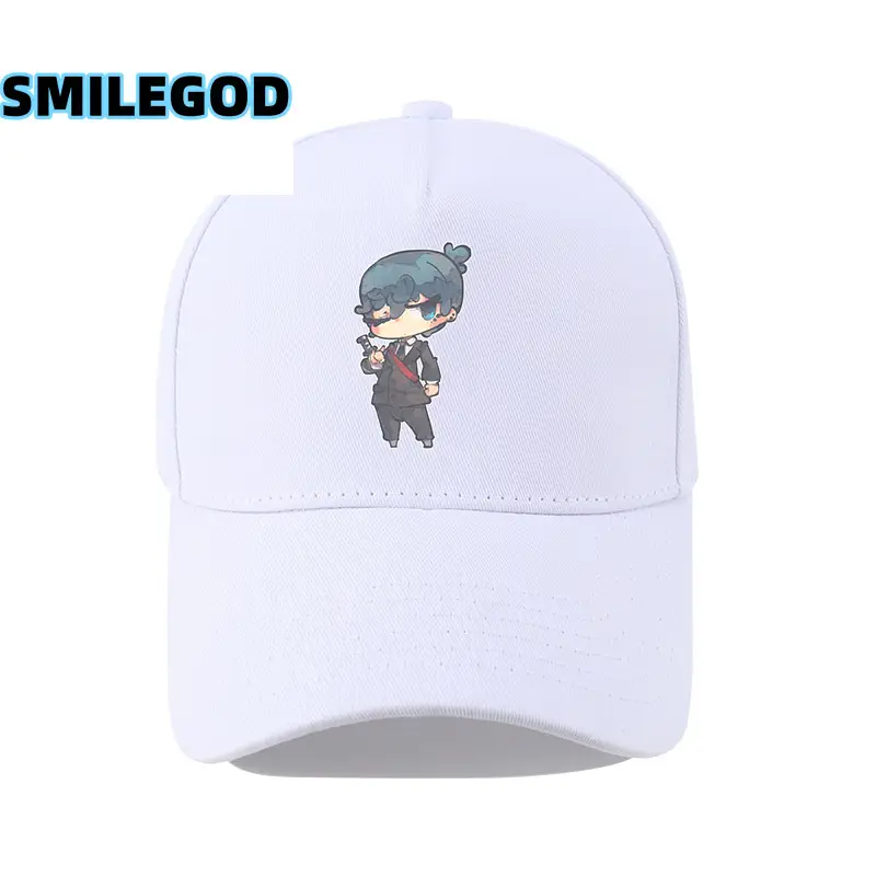 Navy Blue SMILEGOD Printed Baseball Cap for Men - Image 12