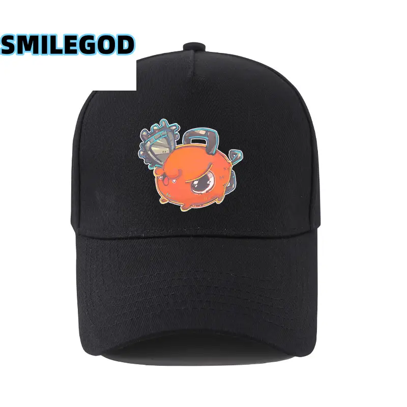 Navy Blue SMILEGOD Printed Baseball Cap for Men - Image 2