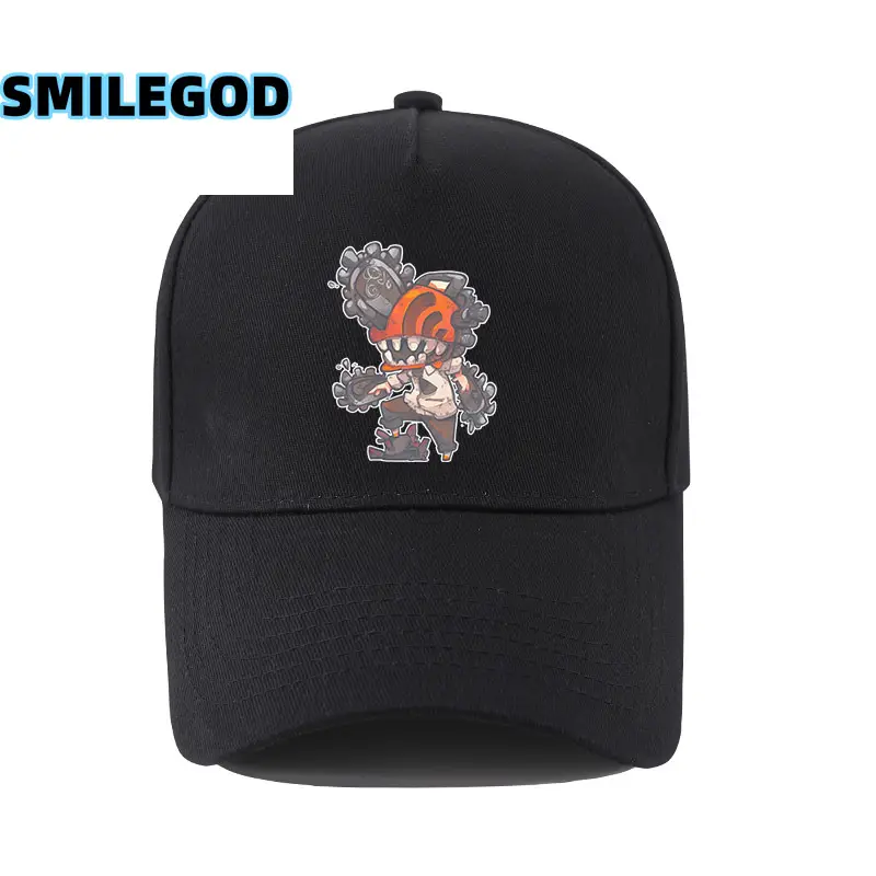 Navy Blue SMILEGOD Printed Baseball Cap for Men - Image 3