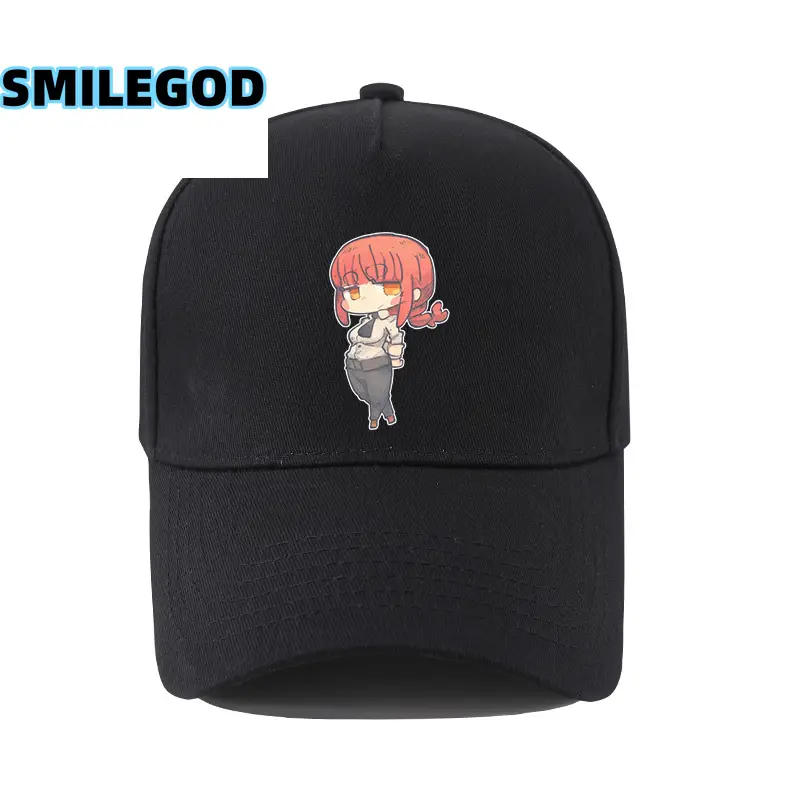 Navy Blue SMILEGOD Printed Baseball Cap for Men - Image 4