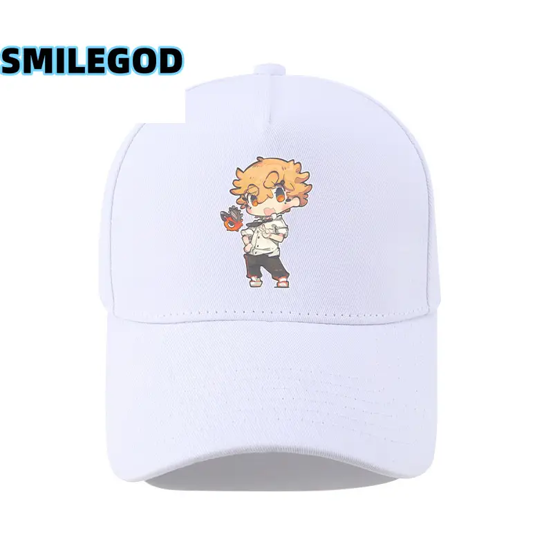 Navy Blue SMILEGOD Printed Baseball Cap for Men - Image 7