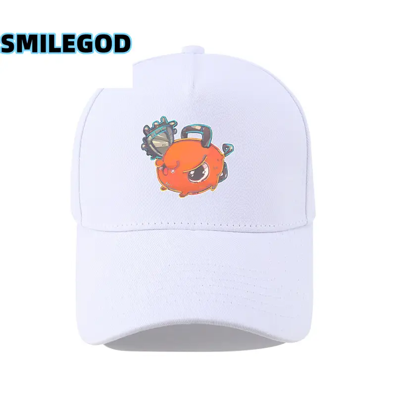 Navy Blue SMILEGOD Printed Baseball Cap for Men - Image 8