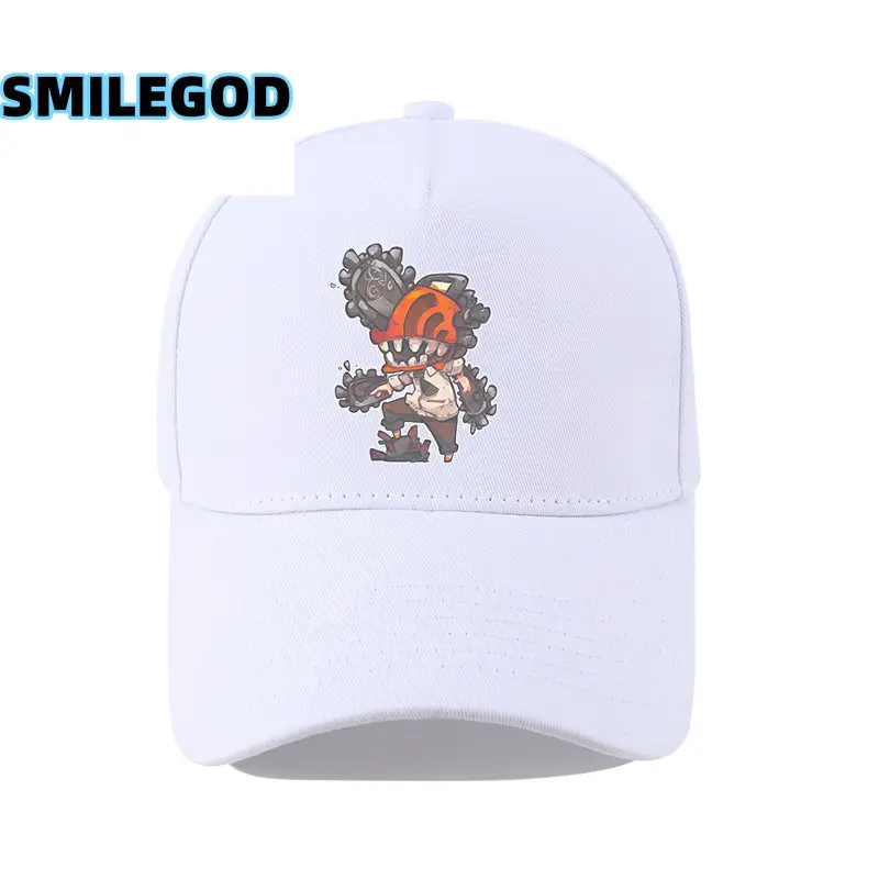 Navy Blue SMILEGOD Printed Baseball Cap for Men - Image 9