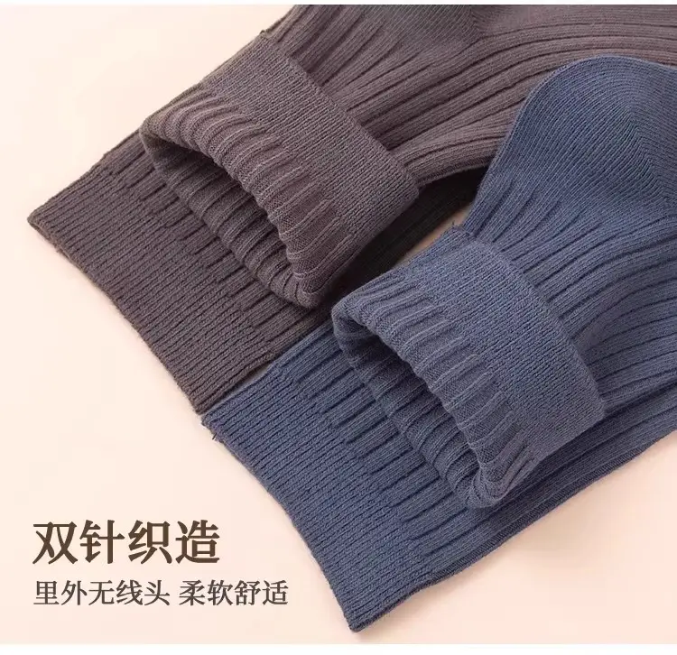 5 Pairs of Xinjiang Cotton Double-Needle Socks Men's Mid-Calf Socks Cotton Spring and Autum Deodorant Business Black Thickeneded Men's Stockings — feature 14
