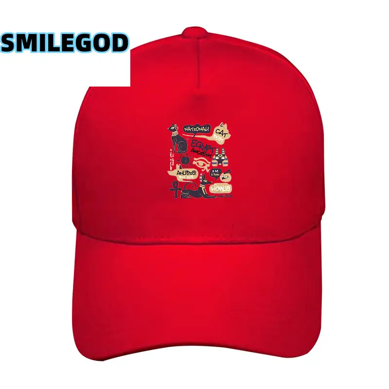 White Printed Baseball Cap for Men Women Pure Cotton