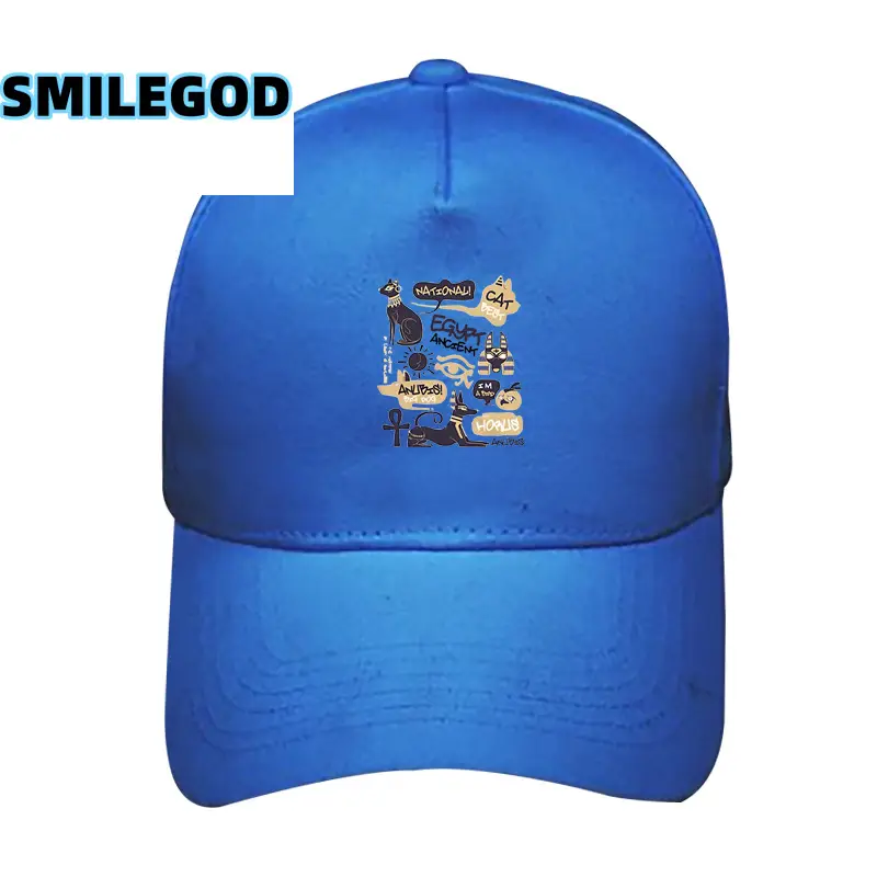 White Printed Baseball Cap for Men Women Pure Cotton