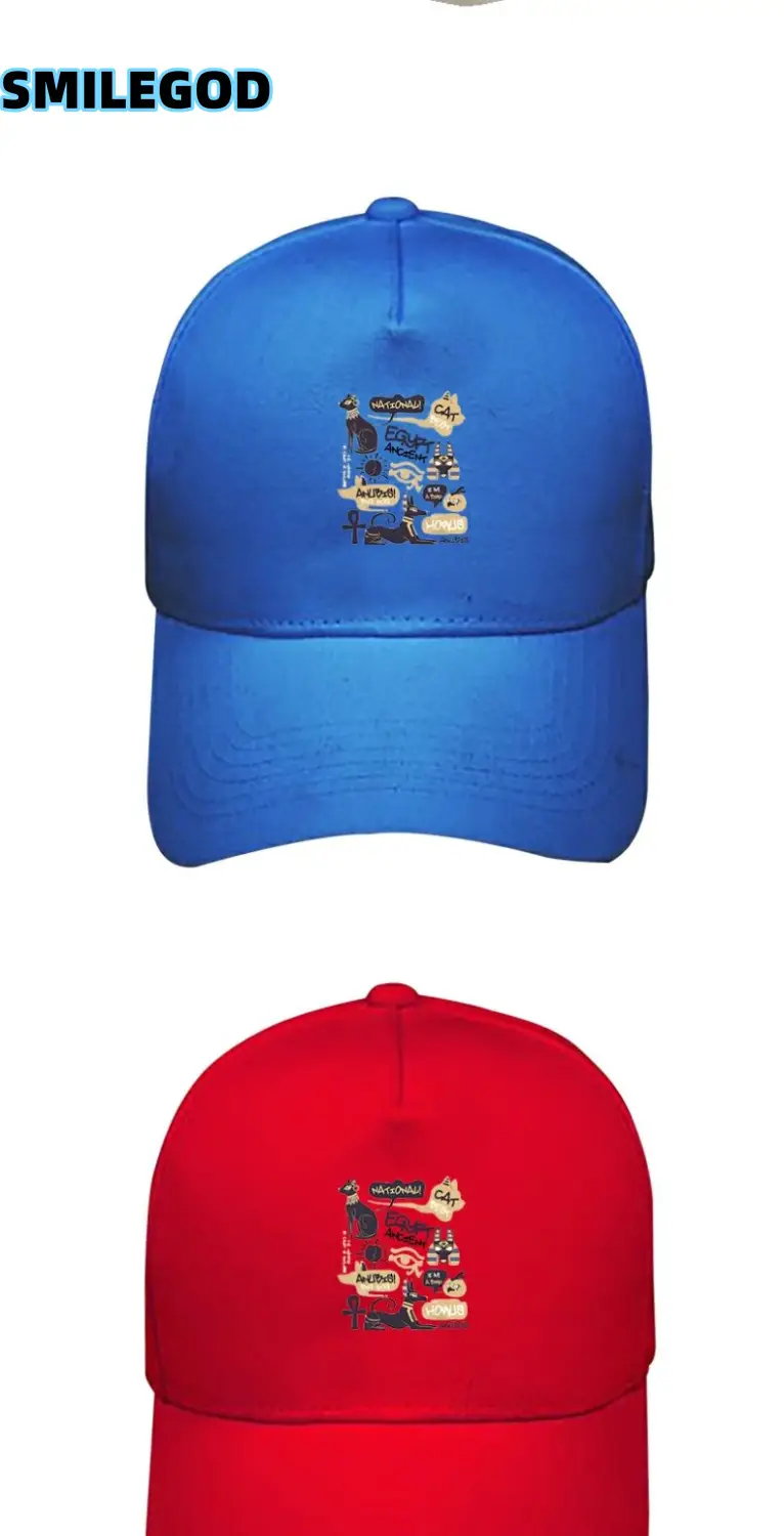 White Printed Baseball Cap for Men Women Pure Cotton — feature 4