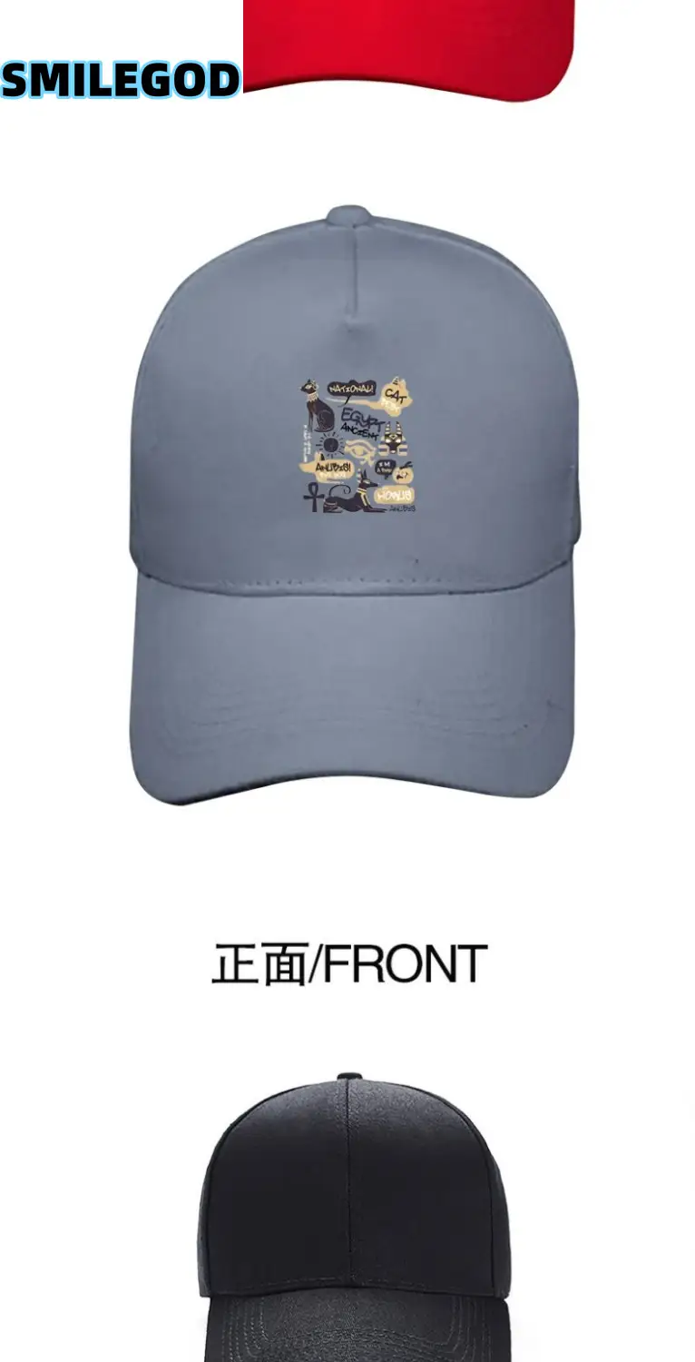 White Printed Baseball Cap for Men Women Pure Cotton — feature 5