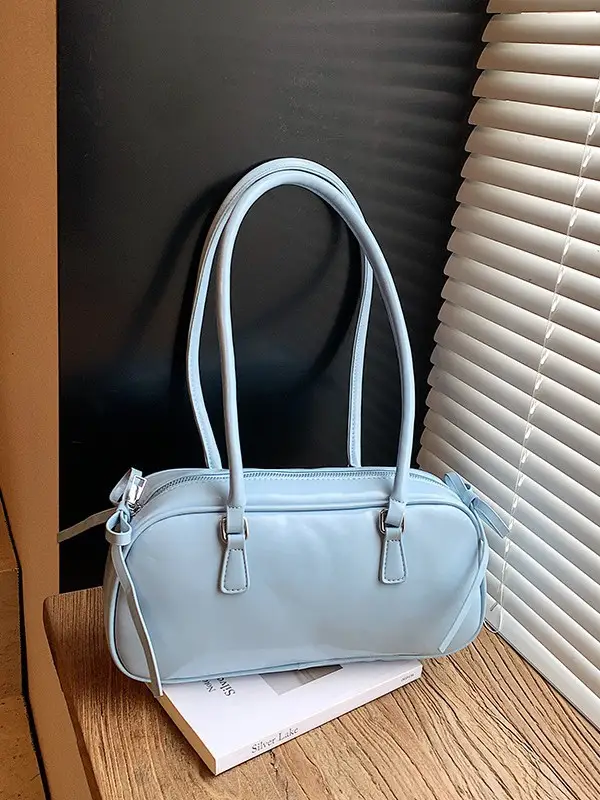 Women's Red Leather Satchel Shoulder Bag 2025 - Image 9