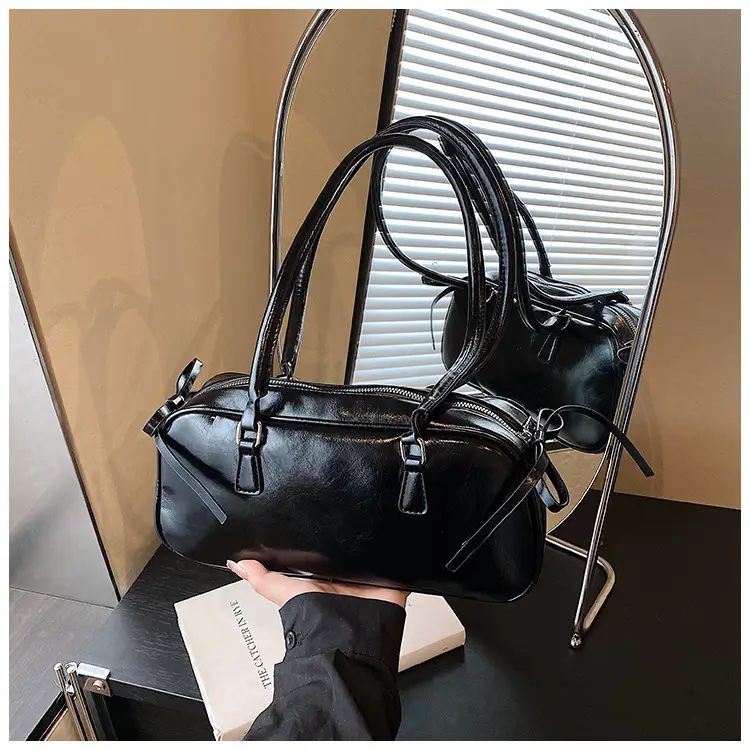 Women's Red Leather Satchel Shoulder Bag 2025 — feature 30