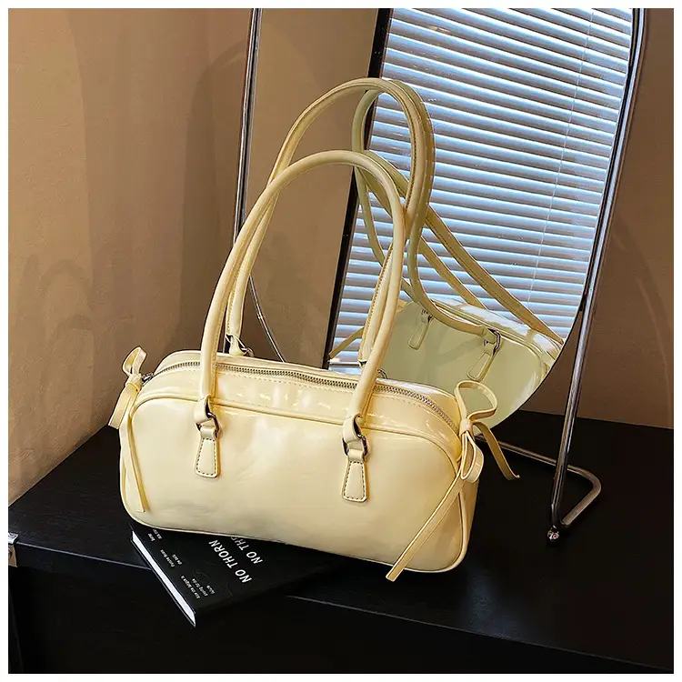 Women's Red Leather Satchel Shoulder Bag 2025 — feature 39