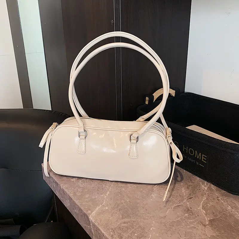 Women's Red Leather Satchel Shoulder Bag 2025 - Image 6