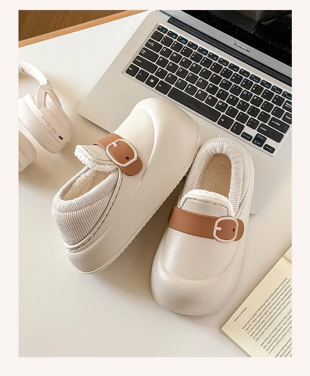 Eva Waterproof Cotton Slippers for Women Winter Indoor Home Household Plush Warm Women's Bedroom Fleece-Lined Cotton Shoes Wholesale — feature 18