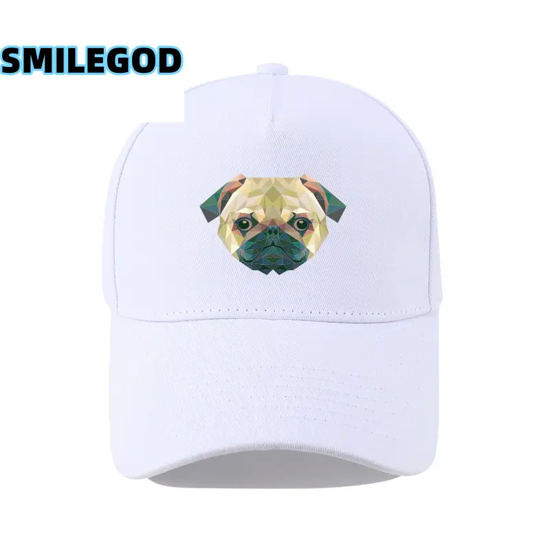 White Dog Face Baseball Cap Unisex Sun Protection - Image 18