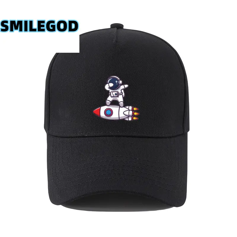 Men's Astronaut Cartoon Cap White Korean Fashion - Image 14