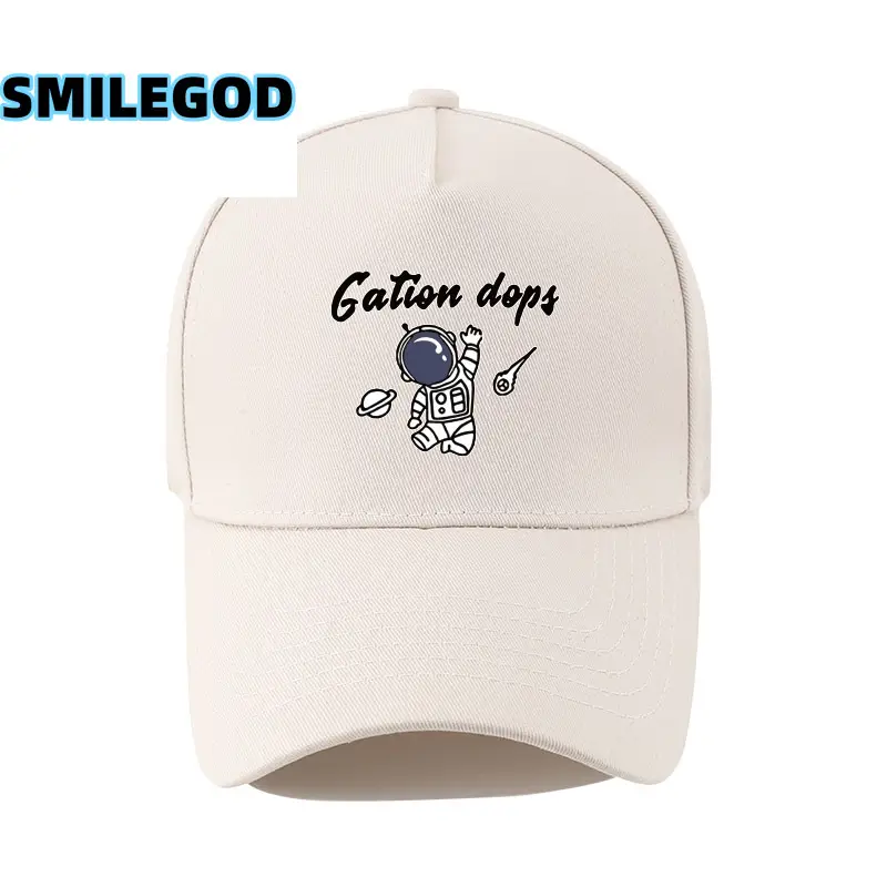 Men's Astronaut Cartoon Cap White Korean Fashion - Image 16