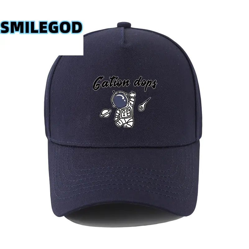 Men's Astronaut Cartoon Cap White Korean Fashion - Image 17