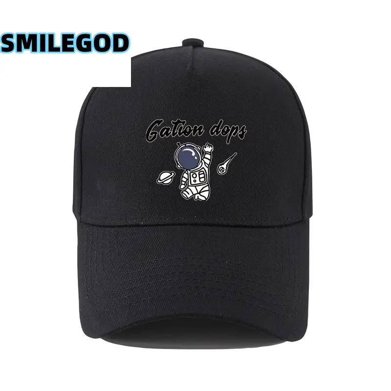 Men's Astronaut Cartoon Cap White Korean Fashion - Image 19